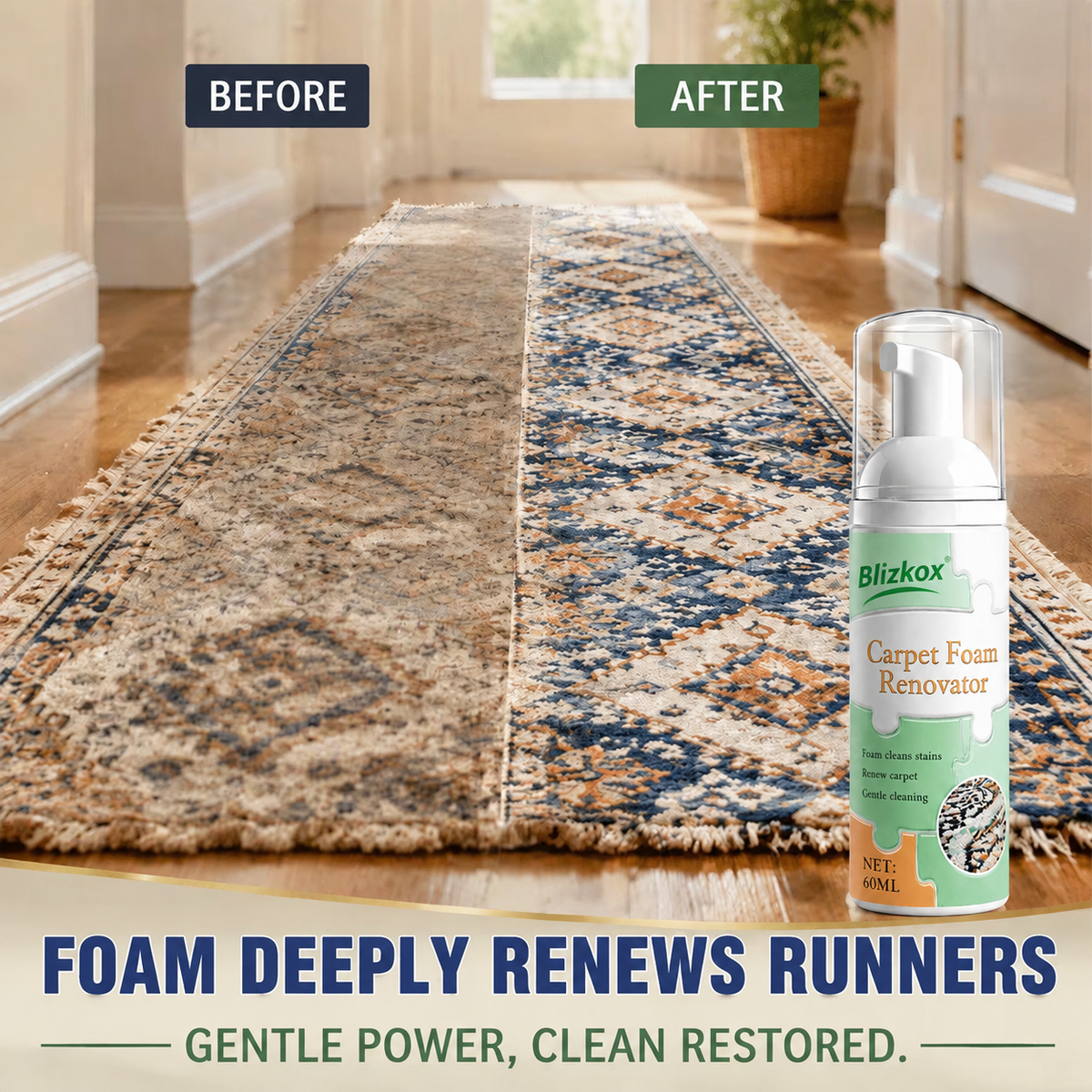 🔥Limited Time Promotion 50% OFF🔥Waterless Carpet Foam Stain Remover with Towel